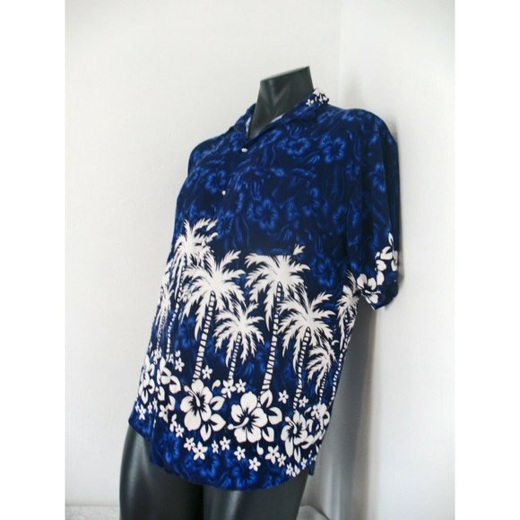 Mango Hawaiian Tropical Island Camp Shirt Sz XXL, Polyester - Picture 7 of 10